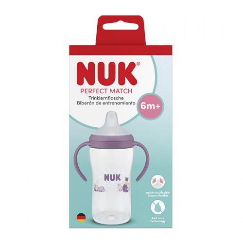 NUK Perfect Match Learner Cup | Learner Bottle 260ml | 6 months+